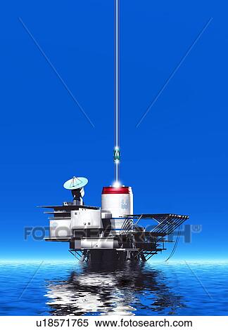 Space elevator station, artwork View Large Photo Image Stock Photography - Space elevator station, artwork. Fotosearch