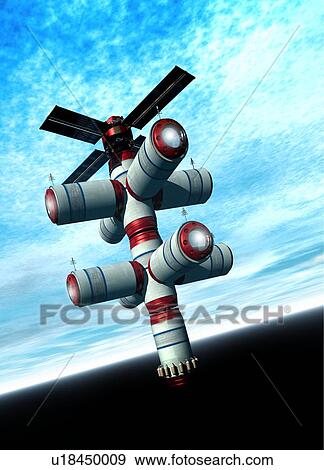Space hotel, artwork View Large Photo Image Stock Photo - Space hotel, artwork. Fotosearch