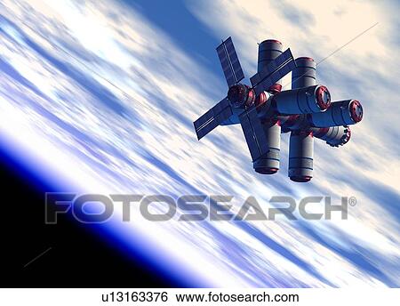 Space hotel, artwork View Large Photo Image Stock Photograph - Space hotel, artwork. Fotosearch