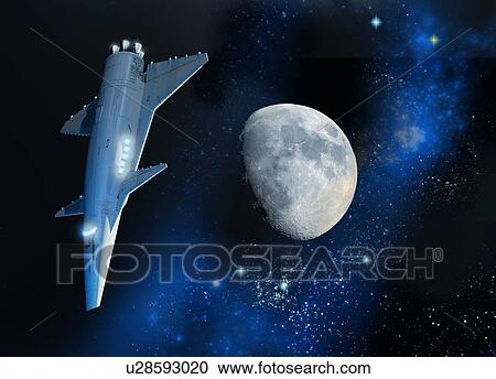 Spaceship, artwork View Large Photo Image Stock Image - Spaceship, artwork. Fotosearch