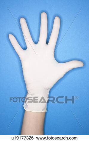 Stock Photograph - Surgical glove. Fotosearch