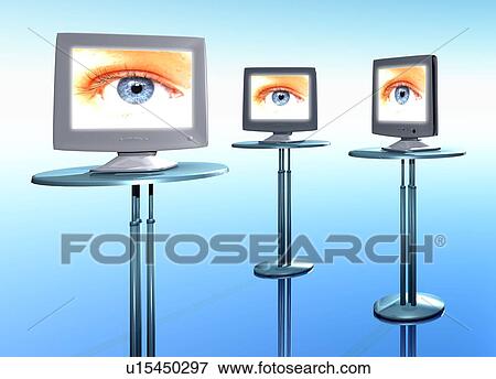 Stock Photo - Surveillance, conceptual artwork. Fotosearch