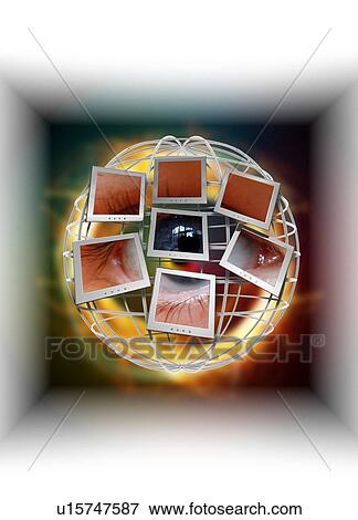 Surveillance, conceptual artwork View Large Photo Image Stock Photo - Surveillance, conceptual artwork. Fotosearch