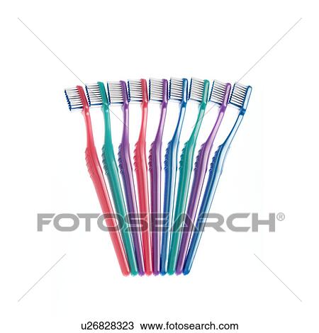 Stock Image - Toothbrushes. Fotosearch
