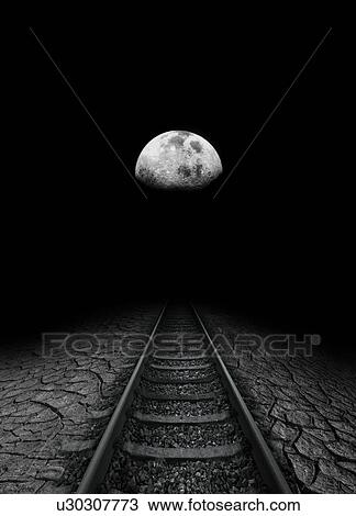 Stock Image - Travel to the Moon, conceptual artwork. Fotosearch