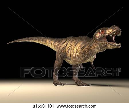 Stock Image - Tyrannosaurus rex dinosaur. Fotosearch