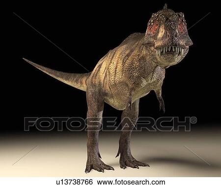 Stock Photograph - Tyrannosaurus rex dinosaur. Fotosearch