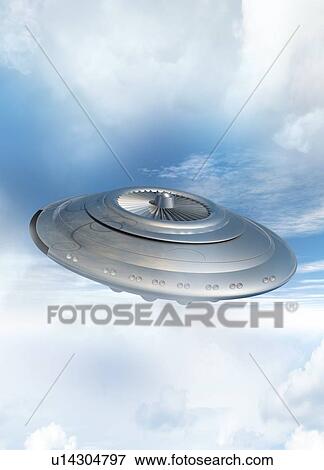 UFO, artwork View Large Photo Image Stock Photo - UFO, artwork. Fotosearch