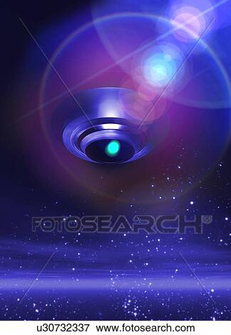 UFO, artwork View Large Photo Image Stock Photo - UFO, artwork. Fotosearch