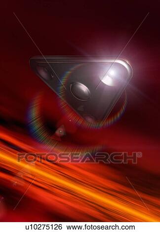 Stock Photograph - UFO, artwork. Fotosearch