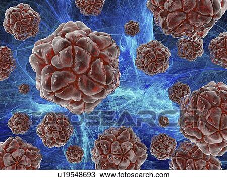 Stock Image - Viral infection, conceptual artwork. Fotosearch
