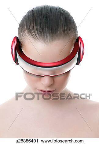 Virtual reality headset View Large Photo Image Stock Image - Virtual reality headset. Fotosearch