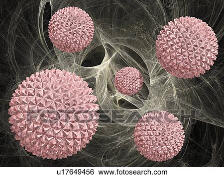 Stock Photograph - Viruses, artwork. Fotosearch