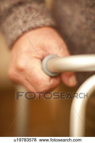 Walking frame use View Large Photo Image Stock Photo - Walking frame use. Fotosearch