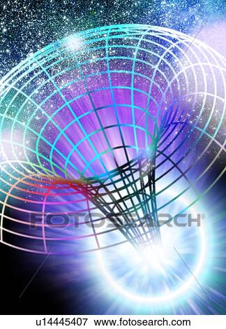 Stock Photo - Wormhole, conceptual artwork. Fotosearch