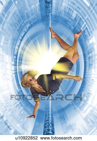 Stock Image - Zero gravity, artwork. Fotosearch