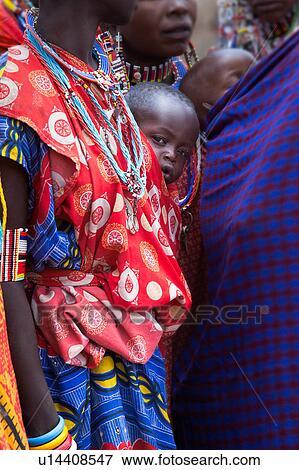Stock Photo - Masai, African, Maasai, Kenya, Amboseli, Nilote, Africa. Fotosearch