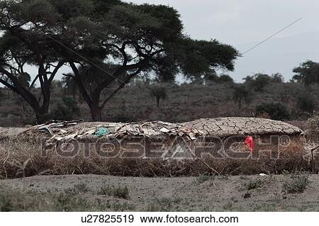 Stock Photo - Masai, African, Maasai, Kenya, Amboseli, Nilote, Africa. Fotosearch