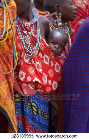 Stock Photography - Masai, African, Maasai, Kenya, Amboseli, Nilote, Africa. Fotosearch