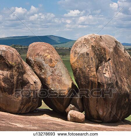 Stock Image - Serengeti, Central, Ngong Rock, National Park, Masai, Tanzania, Africa. Fotosearch