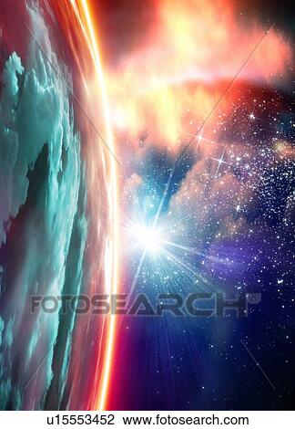 Alien planet, artwork View Large Photo Image Stock Image - Alien planet, artwork. Fotosearch