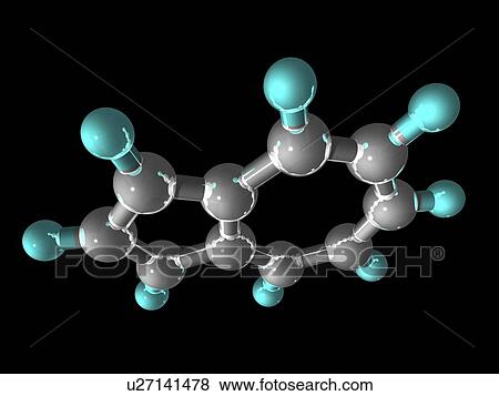 Stock Photo - Azulene molecule. Fotosearch