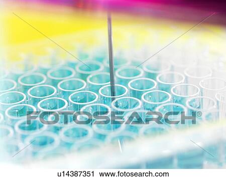 Stock Image - Biochemistry research. Fotosearch