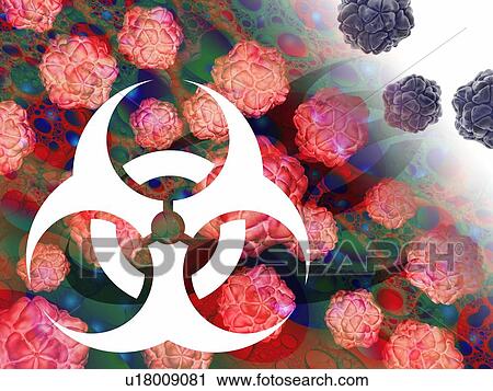 Stock Image - Biohazard, conceptual artwork. Fotosearch
