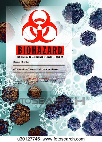 Stock Photograph - Biohazard, conceptual artwork. Fotosearch