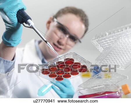 Stock Image - Biological research. Fotosearch