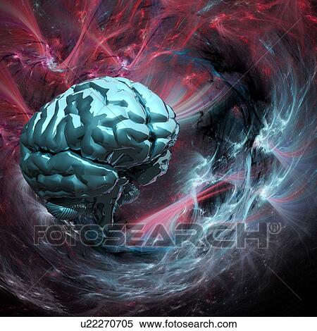 Stock Photography - Brain research, conceptual artwork. Fotosearch