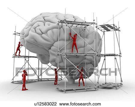 Brain with workers, mental health View Large Photo Image Stock Image - Brain with workers, mental health. Fotosearch
