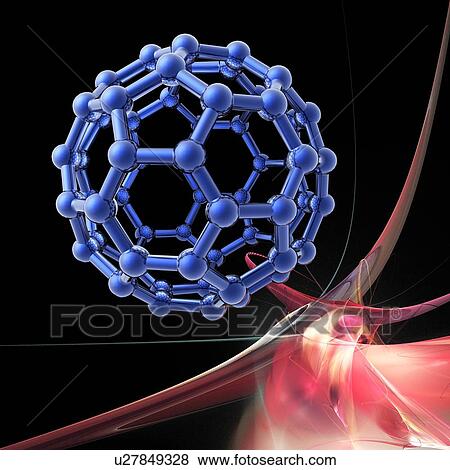 Stock Photo - Buckyball molecule, artwork. Fotosearch