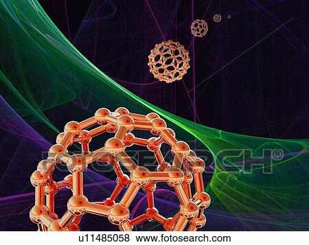 Buckyball molecules, artwork View Large Photo Image Stock Photo - Buckyball molecules, artwork. Fotosearch