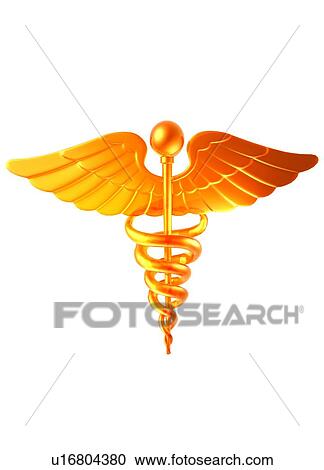 Caduceus, artwork View Large Photo Image Stock Image - Caduceus, artwork. Fotosearch