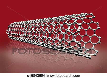 Carbon nanotube, artwork View Large Photo Image Picture - Carbon nanotube, artwork. Fotosearch