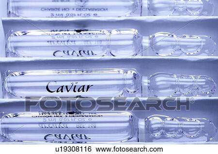 Caviar glass ampoules View Large Photo Image Stock Photograph - Caviar glass ampoules. Fotosearch
