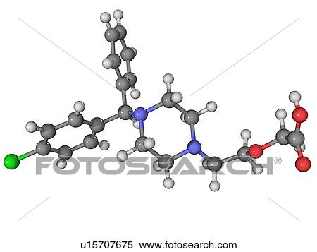Cetirizine antihistamine molecule View Large Photo Image Stock Photography - Cetirizine antihistamine molecule. Fotosearch