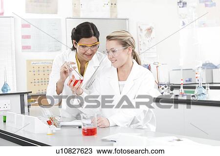 Stock Image - Chemistry lesson. Fotosearch