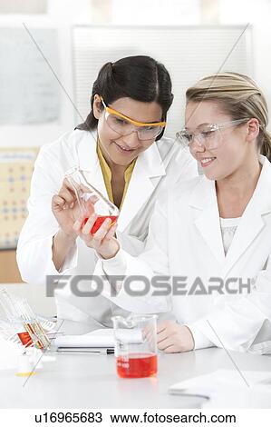 Stock Image - Chemistry lesson. Fotosearch