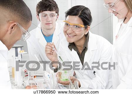 Stock Image - Chemistry lesson. Fotosearch