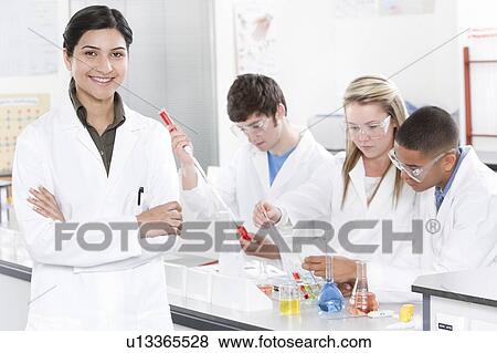Stock Photo - Chemistry lesson. Fotosearch