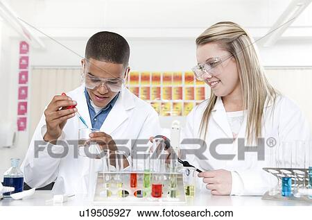 Stock Photo - Chemistry lesson. Fotosearch