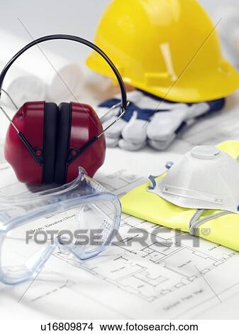 Construction worker's safety equipment View Large Photo Image Picture - Construction worker's safety equipment. Fotosearch