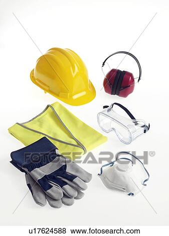 Construction worker's safety equipment View Large Photo Image Stock Photo - Construction worker's safety equipment. Fotosearch
