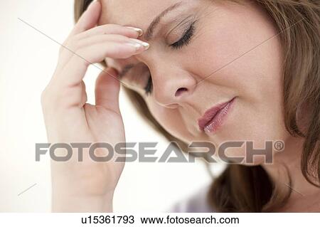 Stock Image - Depressed woman. Fotosearch