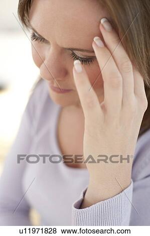 Depressed woman View Large Photo Image Stock Photo - Depressed woman. Fotosearch
