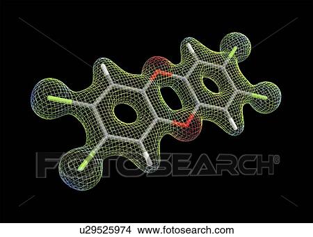 Dioxin molecule View Large Photo Image Picture - Dioxin molecule. Fotosearch