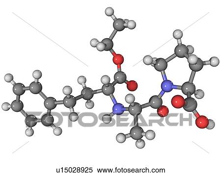 Stock Photography - Enalapril ACE inhibitor molecule. Fotosearch