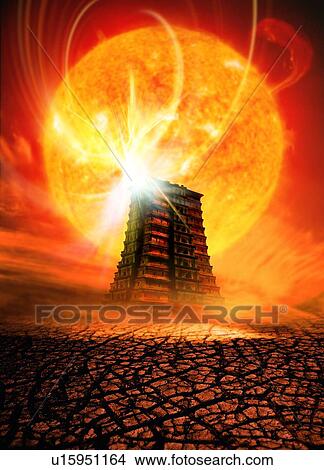 Picture - End of the World in 2012 conceptual image. Fotosearch